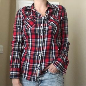 Aeropostale Plaid Button-Up Shirt